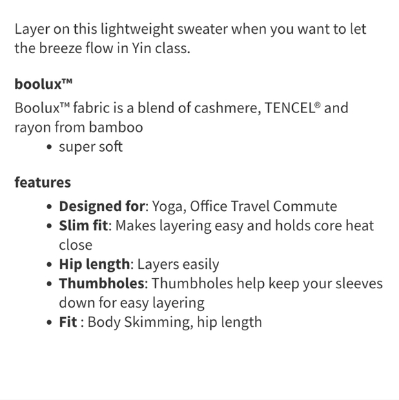 Lululemon Yin Time Long Sleeve, Size 2 - Picture 5 of 13